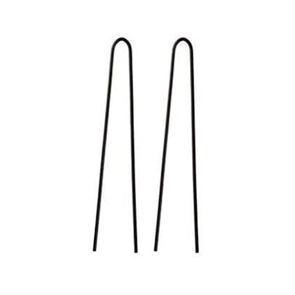 Eurostil Black Hairpins Box 70mm 1 Unit