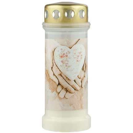 Bolsius Grave Light Long-Lasting No. 6 With Lid Hands