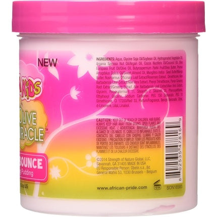 African Pride Dream Kids Olive Miracle Quick Bounce Hair Detangling Pudding 425g