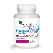 Magnesium Taurate 100mg + Vitamin B6 100 Capsules - ALINESS Poland