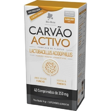 Bio-Hera Activated Charcoal 350mg 40 Tablets