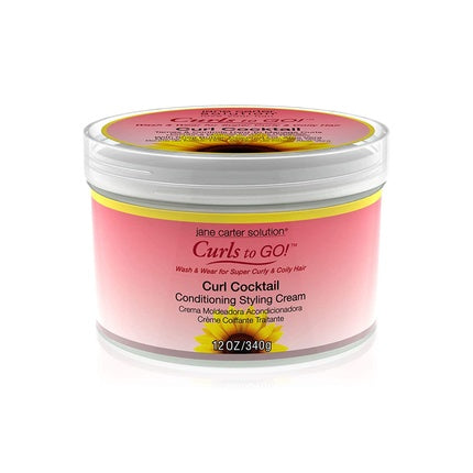 Jane Carter Curls to Go Curl Cocktail Conditioning Styling Cream 12oz