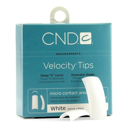 Creative Nail Tips Velocity False Nails White No.9 by Creative Nail