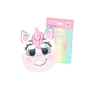 Martinelia Kids Face Mask Printed Unicorn Fabric Moisturizing Mask for Children 8-12 Years Beauty Routine Moisturizes Kids' Skin Boys and Girls