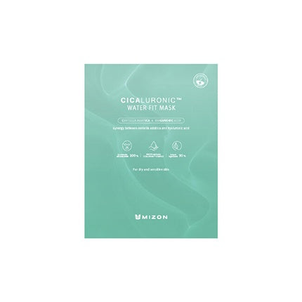 Mizon Cicaluronic Water Fit Mask Moisturizing Face Mask With Hyaluronic Acid 24 Grams