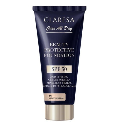 Claresa Beauty Protective Foundation Moisturizing Foundation With Spf50 1n Light Neutral 30ml