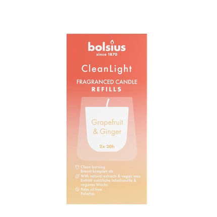 Bolsius Clean Light Refilling Grapefruitginger