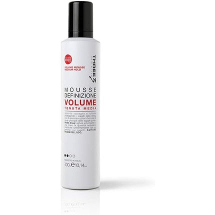 Faipa Three 3 Mousse Definition Volume Medium Hold 300ml