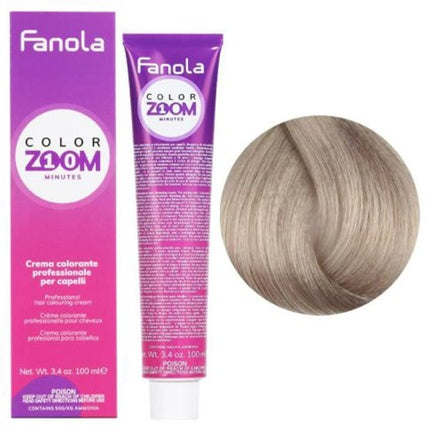 Fanola Colorzoom 10 Minute Hair Color 100ml 8.01 Natural Light Blonde Ash