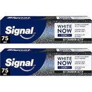 Signal White Now 3 in 1 Toothpaste with Activated Charcoal Whitening