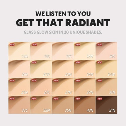 Tirtir Mask Fit Aura Silver Cushion Foundation Semi-Glow Finish Natural