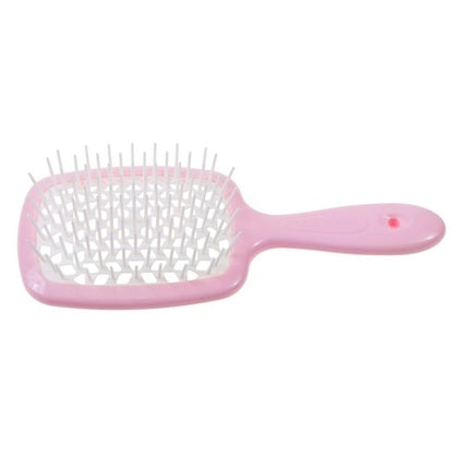 Janeke Superbrush Hairbrush For Detangling Hair In Pastel Pink