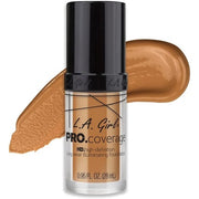 L.A. Girl Pro Coverage Liquid Foundation 0.95 Fluid Ounce Warm Beige