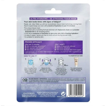 Garnier Moisture Bomb Lavender Sheet Mask