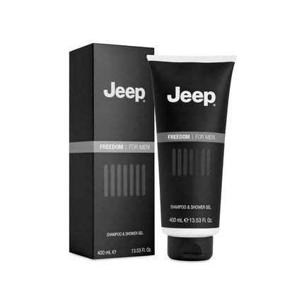 JEEP Freedom Shampoo & Shower Gel for Men with Aromatic Woody Scent Fresh Feeling Made in Italy 400ml