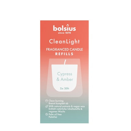 Bolsius Clean Light Refilling Cypressamber