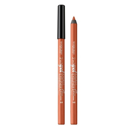 Deborah Milano Kajal 2-in-1 Eyeliner and Waterproof Eyeliner 05 Bronze Long-lasting Waterproof Ultra-pigmented and Creamy Gives an Intense and Defined Look 1.21g