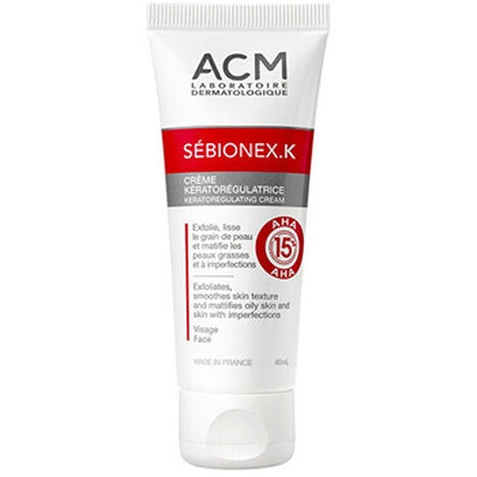 Acm Sebionex K Keratoregulating Cream 40 Ml For Problematic Skin With Aha Acid