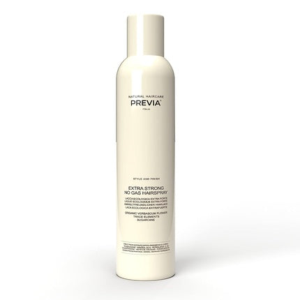 PREVIA Extra Strong No Gas Hairspray with Organic Verbascum Flower 11.8oz