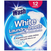 at home Wash Laundry Detergent Sheets for Colored or White Clothes 12 Sheets