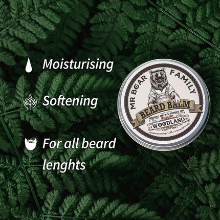 Beard Balm Beard Wax for Men Nourishing Beard Conditioner Moisturizer 60ml Woodland