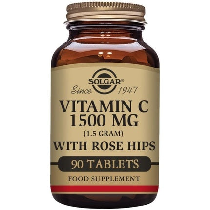 Solgar Vitamin C 1500mg with Rose Hips Tablets 90 Count