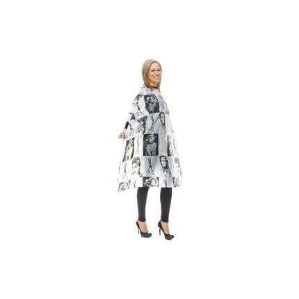 Xanitaliapro Hair Cutting Cape Black & White 120 X 145 Cm