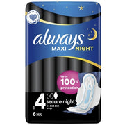 Always Maxi Secure Night Pads 6 Pieces