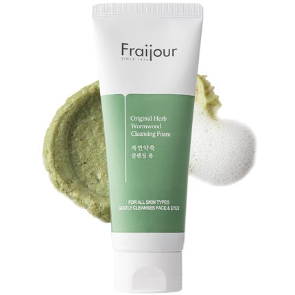 Herb Wormwood Cleansing Foam Korean Micro-Foam Face Wash Deep Pore Cleanser