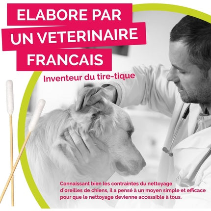 Bamboostick Bamboo Cotton Buds for Small Dogs and Cats 50 S/M Buds