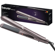 Beurer HS 15 Hair Straightener with Ceramic Coating for Soft Hair Fast Heating Automatic Safety Shut Off After 30 Minutes