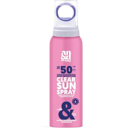 Andbeauty Clear Sun Spray SPF 50 - Transparent Sun Care Spray for Face & Body