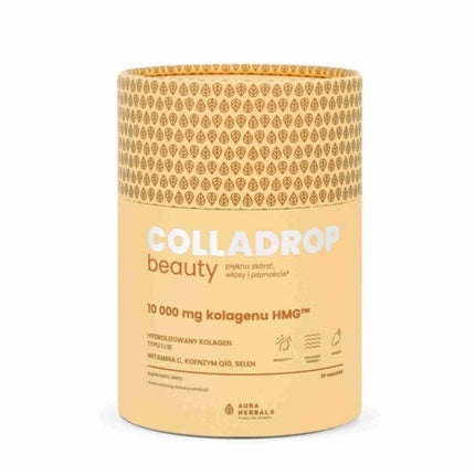 Aura Herbals Colladrop Beauty Collagen Hmgtm 10000 Mg Mango 30 Sachets