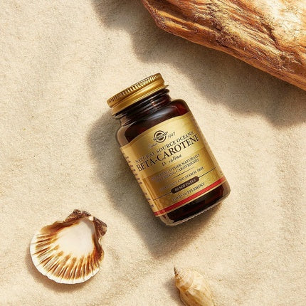 Solgar Natural Source Oceanic Beta Carotene Softgels - Fight Free Radical Damage - Strong Antioxidant - Gluten Free