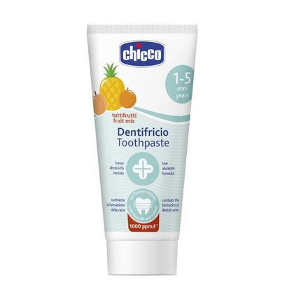 Chicco Toothpaste With Fluoride 1000ppm Multi-Fruit Flavor 50ml