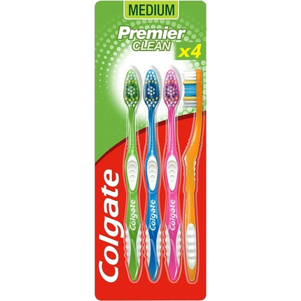 Colgate Toothbrush Premier Clean 4 Pack White