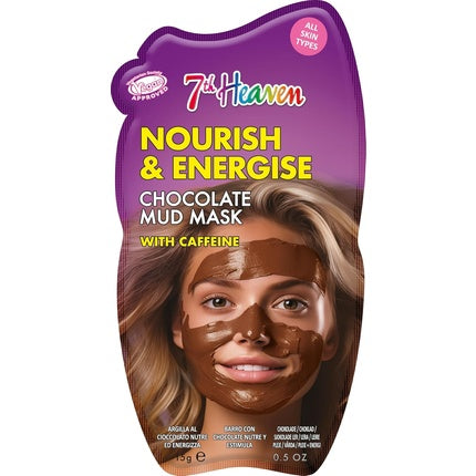 7th Heaven Chocolate Mud Face Mask with Caffeine - Nourish and Energize