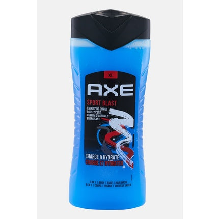 Axee Shower Gel Sports Blast 3 In 1 Body Face And Hair Wash - 400 Ml