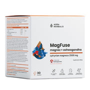 Aura Herbals Magfuse Magnesium + Ashwagandha Dietary Supplement 30x2.78g