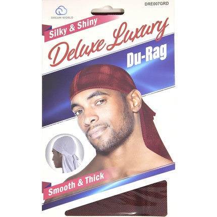 Dream Deluxe Du-Rag Glitter Red Smooth & Thick Stretchable Wrinkle Free
