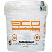 Ecostyle Krystal Styling Gel Clear All Day Hold Alcohol Free Paraben Free Sulphate Free No Flaking Anti-Itch 473ml