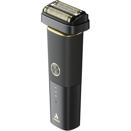 Andis Resurge Foil Shaver Includes Gold Titanium Hypoallergenic Foils Easily Adjustable Pivot Head Powered by Lithium-Ion Battery Battery-Life Indicator & USB Charging Port Black White
