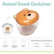 Melii Animal Snack Container Bear