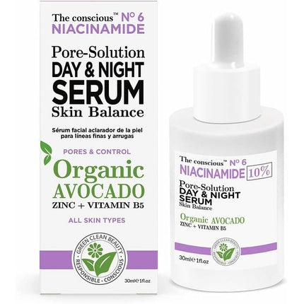 Niacinamide Pore Solution Day & Night Serum Organic Avocado 30ml