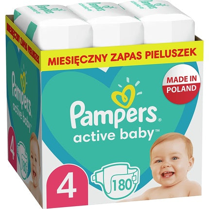 Pampers Active Baby Size 4 - 180 Pieces