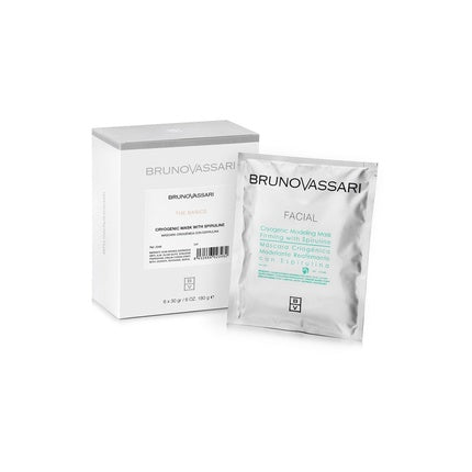 Bruno Vassari The Basics Marine Algae Lifting Cream Mask For Face And Neck - Set Of 6 Pieces, 30 Grams Each