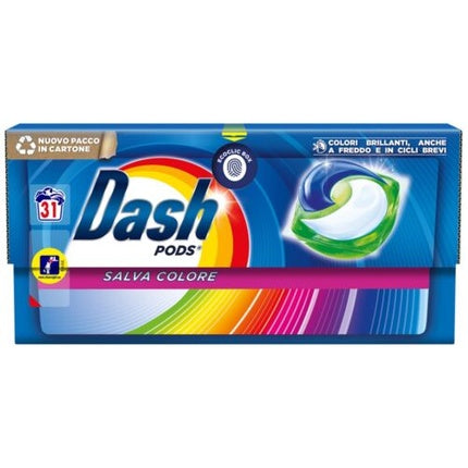 Dash Pods Ecodosi Washing Machine Detergent 31pcs Color Saver