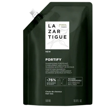 Lazartigue Fortify Shampoo Recharge 500ml Strengthening Hair Care