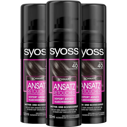 Syoss Roots Retoucher Concealer Spray Black Level 1 120ml