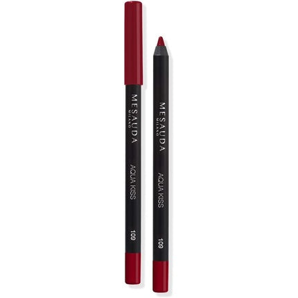 Mesauda Milan Aqua Kiss Waterproof Lip Pencil 109 Rouge Noir 1.14g